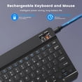 thumbnail image 5 of Teclado inalámbrico Bluetooth para Android, iOS, Windows, teclado delgado, portátil, universal, compatible con Bluetooth para iPad, tableta y teléfono, 5 of 5