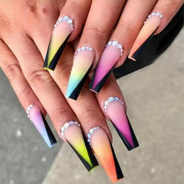 Static Nails Neon design