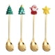 thumbnail image 3 of Juego de 4 cucharas navideñas Xihbxyly acero inoxidable con colgante, 3 of 7