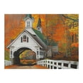 thumbnail image 5 of JRXY Autumn Church Bridge Wooden Jigsaw Puzzle for Family Friends 500 PCS, 5 of 6