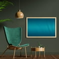 thumbnail image 2 of Ombre Wall Art with Frame, Deep Blue Tropical Ocean Exotic Lands Inspired Design Modern Digital Print, Printed Fabric Poster for Bathroom Living Room, 35" x 23", Petrol Blue, by Ambesonne, 2 of 2