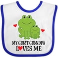 thumbnail image 3 of Inktastic My Great Grandpa Loves Me Boys Gift Boys Baby Bib, 3 of 4