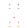 thumbnail image 2 of Naiovety Paquete de 12 aparejos de pesca, toboganes de de línea, conectores de cebos de abrazadera de pesos pesados ​​con broches de Type2 NO2, 2 of 6