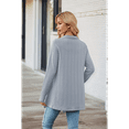 thumbnail image 4 of Cardigan pour Femmes Chic Décontracté à Manches Longues à devant Ouvert Chandails Cardigan Gris Bleu m, 4 of 6