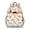Beige-118, variant on Dogs and Flowers Print Students Backpack Cartoon Dog Illustration with Floral and Geometric Patterns for Student