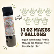 WORM PEE Liquid Earthworm Castings Fertilizer | Soil Amendment with Humic Acid & Kelp Extract | Concentrated Plant Food for Vegetables, Raised Beds & Gardens | For Agricultural & Horticultural Use