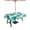 Teal Green, variant on Outdoor Tablecloths with Umbrella Hole & Zipper, Black Geometric Moroccan 54x80 Inch Tablecloth Rectangle, Abstract Art Grey Ombre Modern Waterproof Table Cloth, Patio/Pool/Picnic Table Covers
