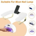thumbnail image 7 of Unique Bargains Nail Arm Rest with 360° Rotating Phone Holder U Shaped Manicure Hand Rest Detachable Arm Rest for Nail Tech for Salons or Home Use White, 7 of 7