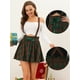 thumbnail image 2 of INSPIRE CHIC Falda De Tela Escocesa Gótica Para Mujer Faldas De Tirantes Desmontables De Cintura Alta Verde Rojo XS, 2 of 5