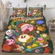 thumbnail image 3 of Juego de edredón navideño Kirby Star Comfort Twin para niños y adultos, juego de 3 piezas con estampado de dibujos animados, tamaño King, funda de almohada y sábana, 3 of 6