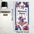 thumbnail image 2 of 1 Pc Welcome Home Decorations Homecoming Army Party Door Banner Ballons Stars Door Backdrops Patriotic Military Homecoming Army Deployment Returning Back Party Supplies 35.4x72.8 inch, 2 of 8