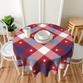 thumbnail image 3 of Round Tablecloth 60 Inch Patriotic Table Clothes 4th of July Tablecloths Memorial Day Circle Table Cover for Picnic Party Dining Room Home Indoor Outdoor Decor, 3 of 6