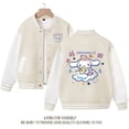 thumbnail image 3 of Cute Sanrio Cinnamoroll Jacket Hello Kitty My Melody Kuromi Overcoat Spring Autumn Kids Loose Sports Baseball Uniform Clothes, 3 of 7