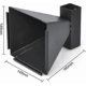 thumbnail image 4 of 14 X 14cm Target Stand + 100 Targets Air Pellet Trap Airsoft Rifle Black Funnel Banmo, 4 of 4