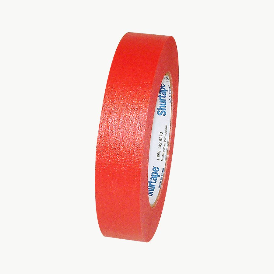 Shurtape CP631 Colored Masking Tape 1 in x 60 yds. (Red) Walmart