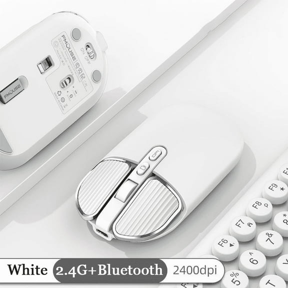 2.4Ghz Wireless Bluetooth Mouse Dual Mode USB Optical Mice Rechargeable Gaming Silent Mouse For Xiaomi PC Laptop Computer Office
