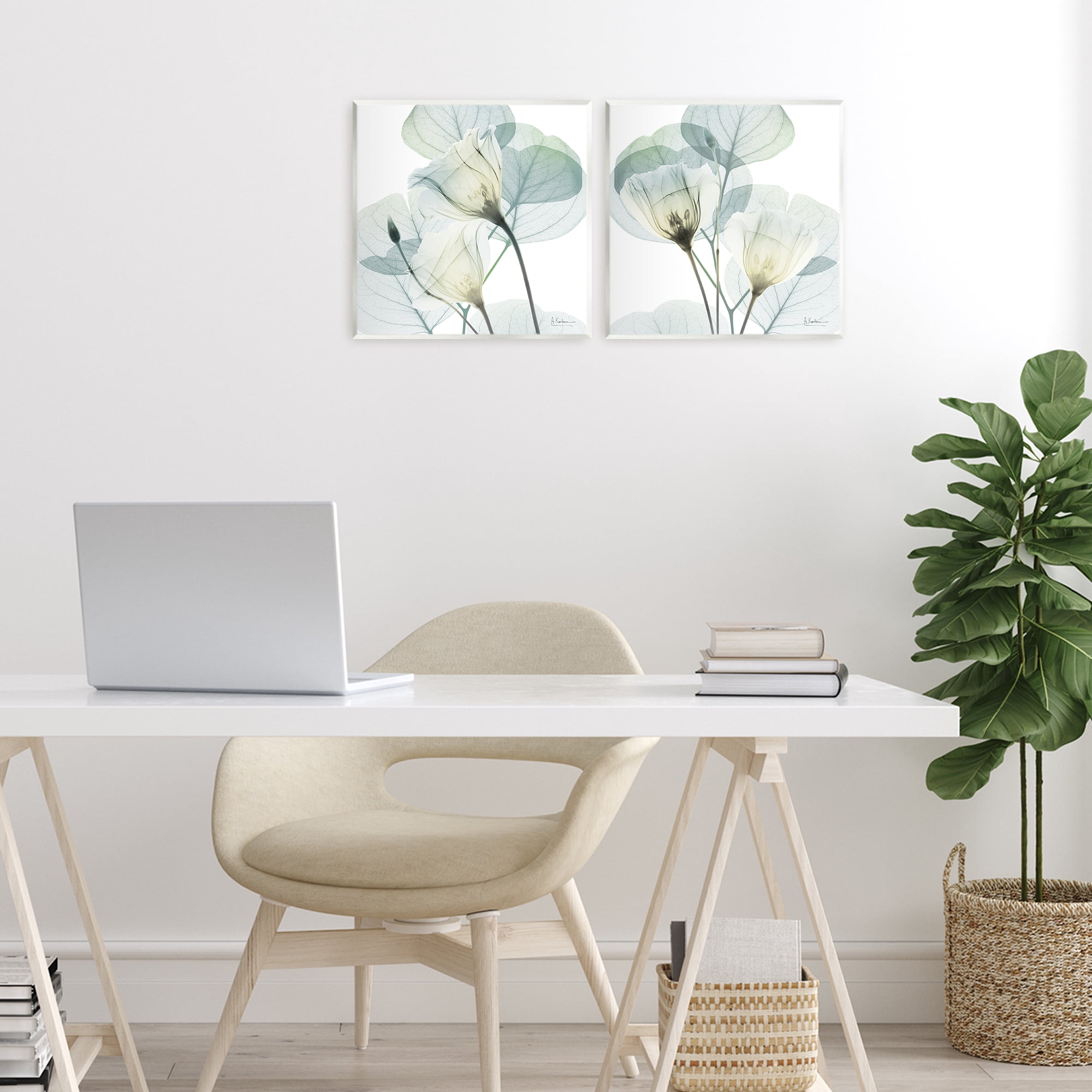 Stupell Industries Divine Fate Flowers 2 Piece Wall Plaque Art Set, design by Albert Koetsier