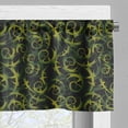 thumbnail image 5 of Ambesonne Vines Valance & Curtain, Dark Tones Abstract Ivy Grape, 55"x30", Olive Green Dark Green, 5 of 7