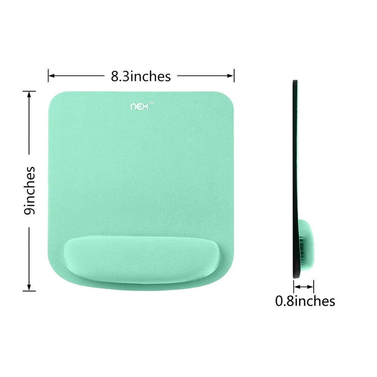 NEX Mouse Pad with Memory Foam Wrist Rest, Non-slip Rubber Base