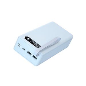 C12 Power Bank Shell Solderless Detachable DIY 12x18650 QC PD Portable Charger Case-White Ordinary Type,without Wireless Charging
