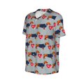 thumbnail image 2 of Rocae Dachshund Dog Heart for Breathable Men's Baseball T-Shirt Fashionable Casual Baseball Jersey, Moisture-wicking Sportswear Large, 2 of 9