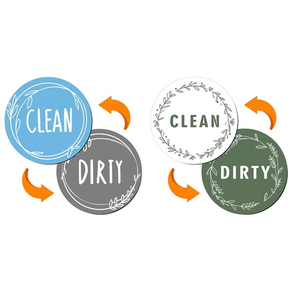 Bgsha 2 Pack Dishwasher Magnets Easy Identification of Clean and Dirty Dishes