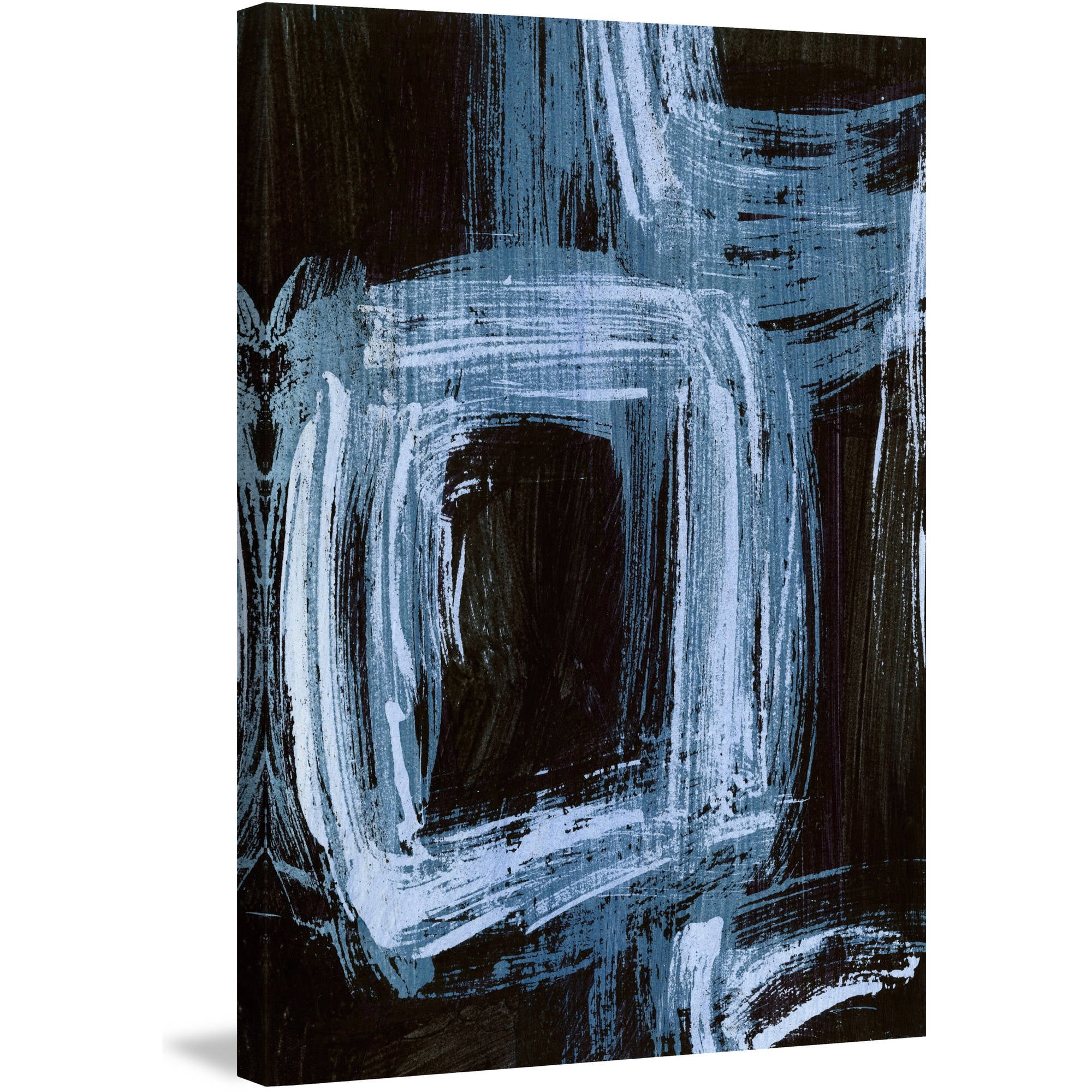 Marmont Hill "Sapphire Windows I" Painting Print on Wrapped Canvas