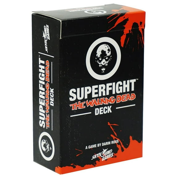 Superfight: The Walking Dead Deck - 100 Themed Cards, Standalone Or Expansion, Who Would Win In A Fight, Ages 8 