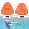 thumbnail image 4 of Unique Bargains 6 Pcs Patch Anneau D PVC Acier Inoxydable Forme Triangle Anneau D Vert pour Kayak Canot Pont, 4 of 7