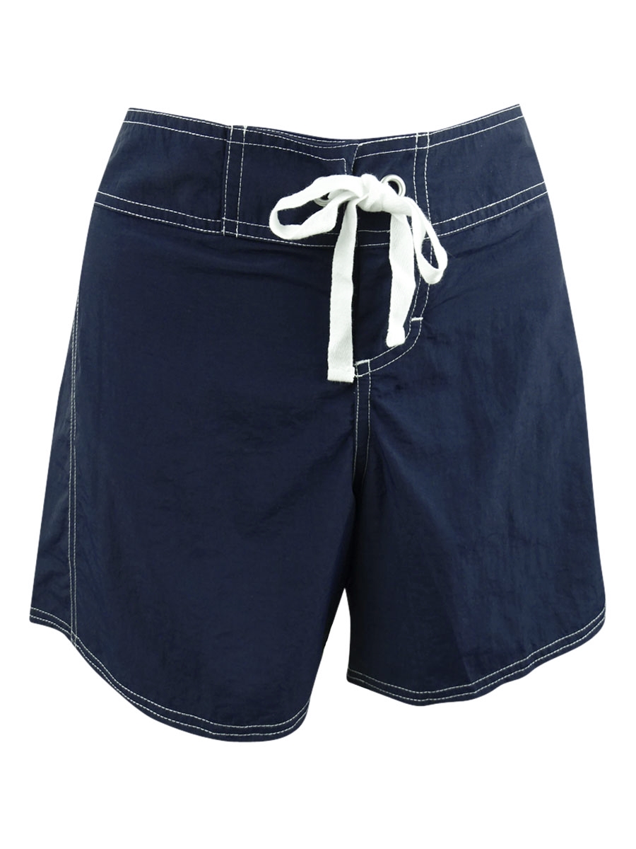 Tie Front Swim Board Shorts 