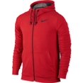 thumbnail image 1 of Nike Dri-Fit Training Fleece Full Zip Longsleeve Men's Hoodie Red/Black 742210-657, 1 of 2