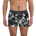 thumbnail image 1 of Balery Seamless Pattern With Skulls Calzoncillos bóxer para hombre, ropa interior de algodón suave y transpirable con cinturilla de nailon-Large, 1 of 5
