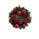 thumbnail image 1 of Senmasine-corona de puerta delantera de 30cm, adornos con purpurina, pino Artificial decorativo, Pvc, colgante, lazo rojo a cuadros, coronas de Navidad, 1 of 4