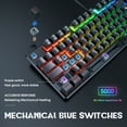 thumbnail image 3 of Teclado mecánico para juegos ONIKUMA G27 RGB Teclado retroiluminado con cable de 104 teclas, 3 of 7