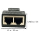 thumbnail image 2 of RomaMX 5pcs RJ45 hembra 1 a 2 puerto Adaptador de zócalo hembra RJ45 Conector de red, 2 of 7