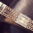 thumbnail image 4 of Reloj de moda con triple cadena galvanizada, estilo europeo y americano, con incrustaciones de diamantes, para hombre y mujer, 4 of 5