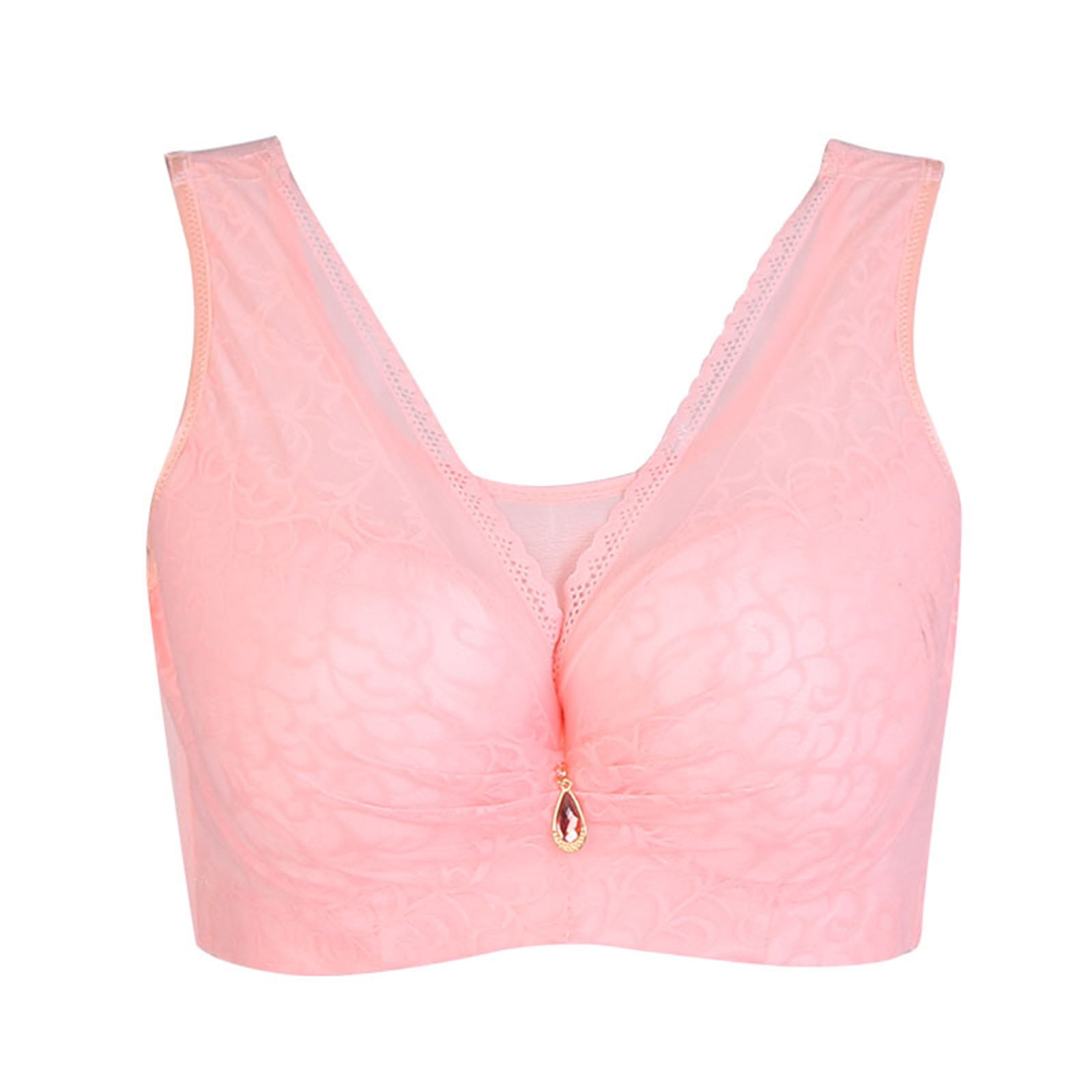 Aayomet Push Up Bras for Women Women's Cloud 9 Super Soft Underwire Lightly  Lined T-Shirt Bra,Pink 38