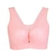 thumbnail image 2 of Gibobby Sujetador deportivo sin aros de talla grande para mujer Sujetadores deportivos para mujer(Rosa,38E), 2 of 3