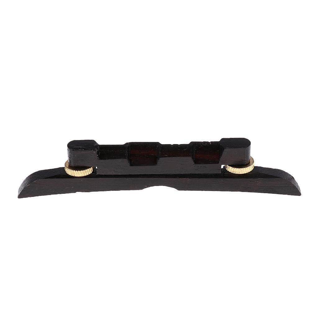 Adjustable Ebony Mandolin Bridge - Premium Wood Bridge For Enhanced Sound Transmission