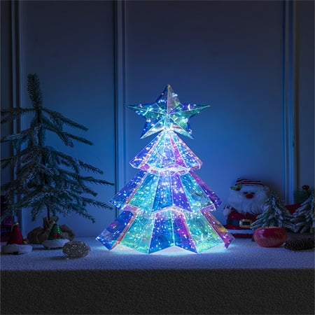 

YMUQEIGH Clearance Christmas In The Dark Colored Christmas Tree Night Lights Suitable For Decorating Christmas Rooms