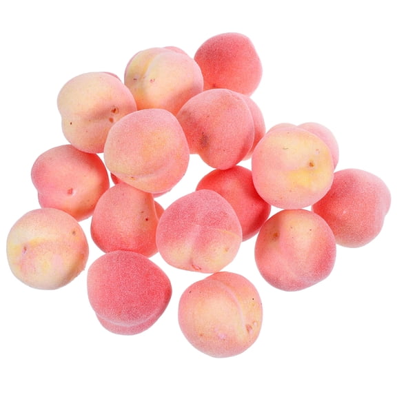 MLINS  20 Pcs Peach Photo Props Fake Models Simulated Small Fruit Set