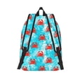 thumbnail image 2 of Lsque Crab Swims In The Ocean Pattern Canvas Daypack, Durable Backpack, High-quality Versatile Backpack,Vintage Compact Backpack-Small, 2 of 6