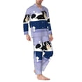 thumbnail image 2 of Daiia Bernese Mountain Dog Sitting Bath Tub for Men's Long-Sleeved Pajama Set – Soft & Comfortable Sleepwear Button-Up Pajamas Cozy Lounge Wear-Medium, 2 of 7