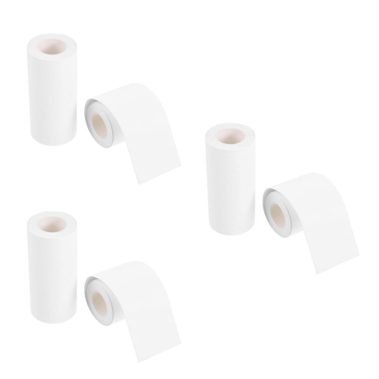 Raindrops 6-Pack Writable Adhesive Craft Tape for Scrapbooking and Journaling, Blank White Sticker Tape for Projects and Students