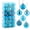 Blue, variant on PULLIMORE 36Pcs 1.6" Mini Christmas Ball Ornaments, Shatterproof 6-Style Set