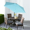 thumbnail image 6 of Mainstays 7.5ft Turquoise Cove Round Outdoor Tilting Market Patio Umbrella with Push-up Function, 6 of 6