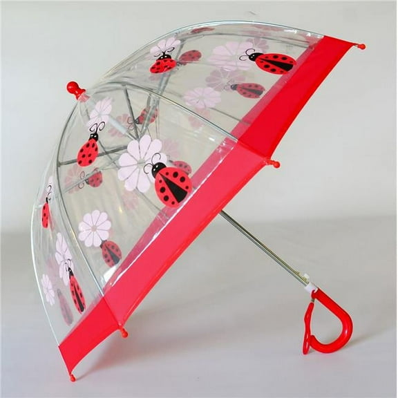 Childrens Clear Lady Bug Umbrella - Size 1