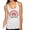 Heather White, variant on Waymaker Rainbow Inspirational/Christian Tri-Blend Racerback Tank Top, Vintage Red, Large