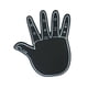 thumbnail image 5 of Guantes gigantes de espuma EVA para manos, dedos de espuma gigantes, divertidos y cómodos para animadoras. negro, 5 of 9
