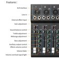 thumbnail image 4 of Mezclador de audio profesional de 7 canales con fuente de alimentación de 48 V, reproductor de MP3,, 4 of 12